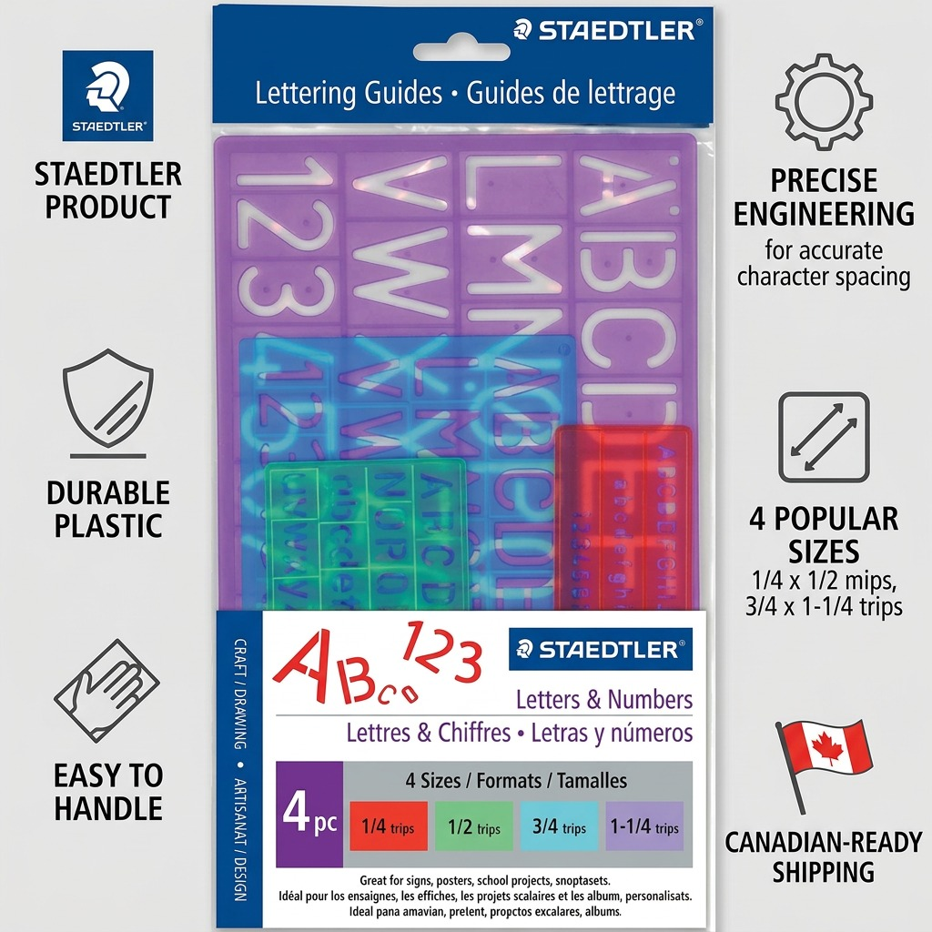 STAEDTLER – Lot de 4 guides de lettrage, réf. 978-45S-02 — vue 8