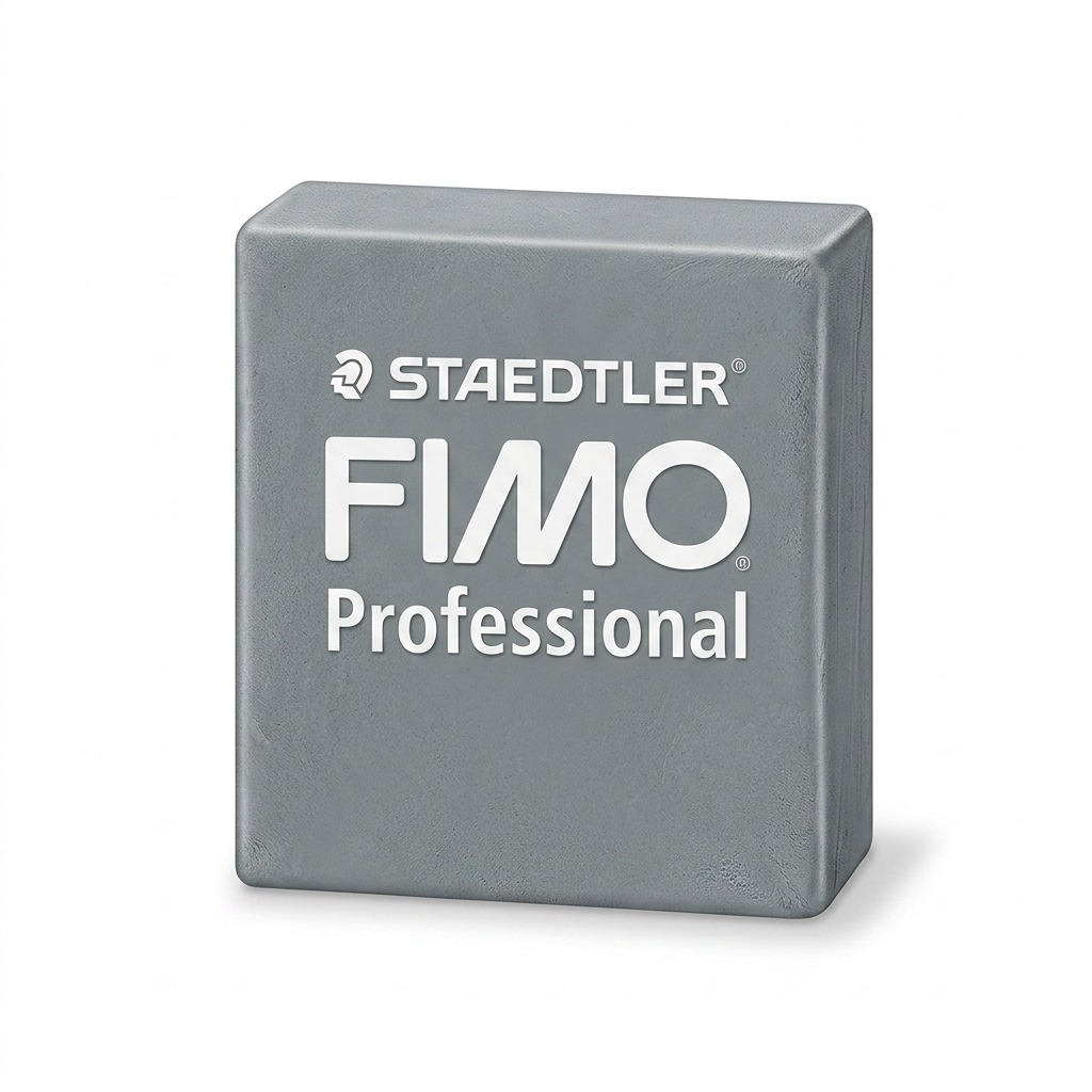 FIMO Professional – Pâte gris dauphin 57 g, réf. 8040-80 — vue sur fond clair