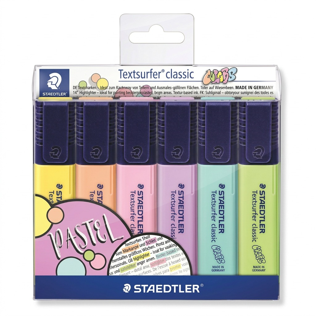STAEDTLER Textsurfer classic – Lot de 6 surligneurs, référence 364-CWP6 — vue 1