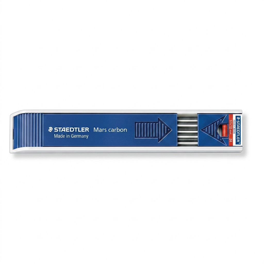 STAEDTLER Mars Carbon – Mines 2 mm 2H, réf. 200-2H-03 — vue du produit sur fond clair
