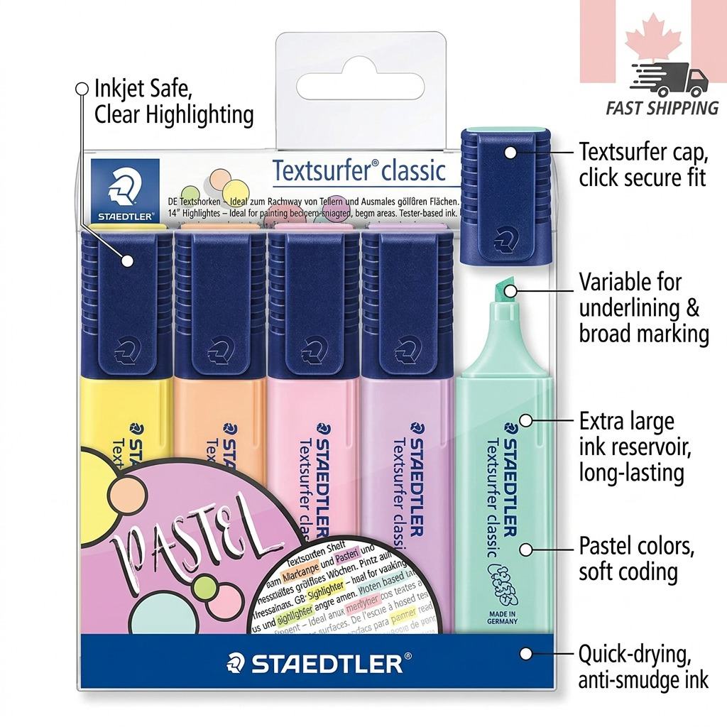 STAEDTLER Textsurfer classic – Lot de 6 surligneurs, référence 364-CWP6 — vue 6