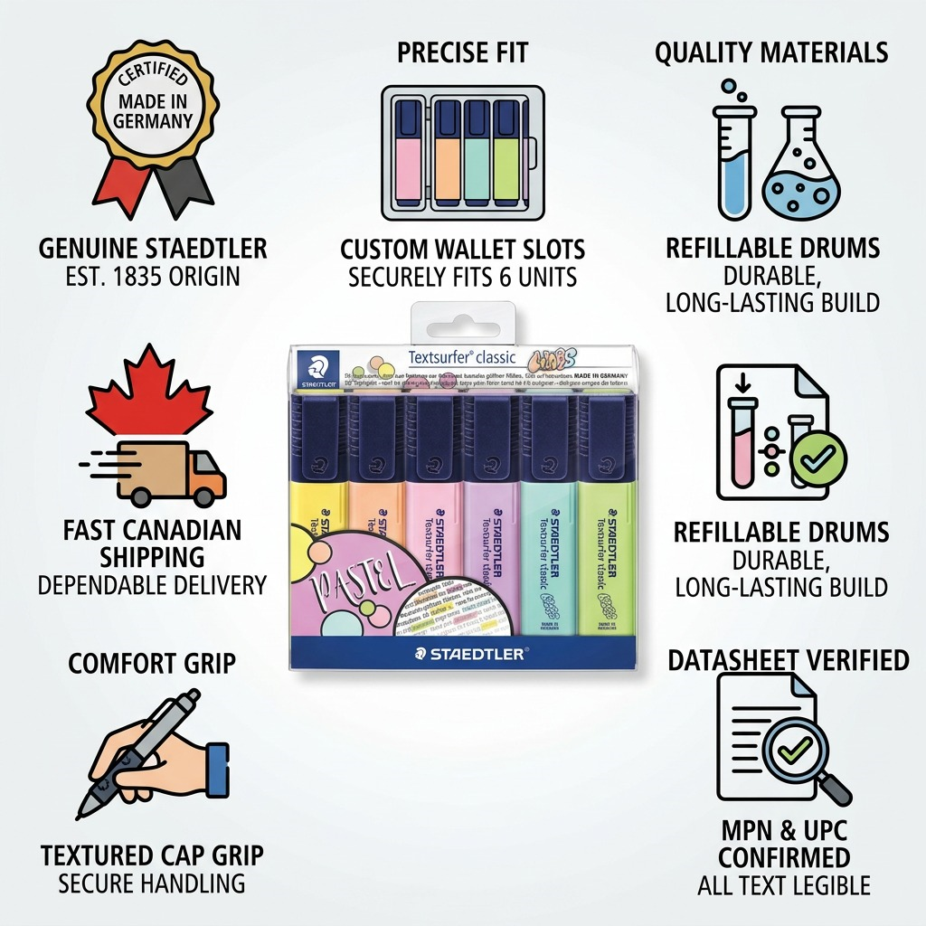 STAEDTLER Textsurfer classic – Lot de 6 surligneurs, référence 364-CWP6 — vue 8