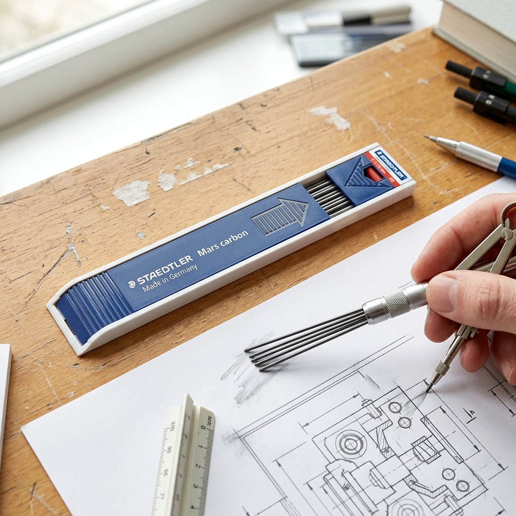 STAEDTLER Mars Carbon – Mines 2 mm 2H, réf. 200-2H-03 — vue du produit 4