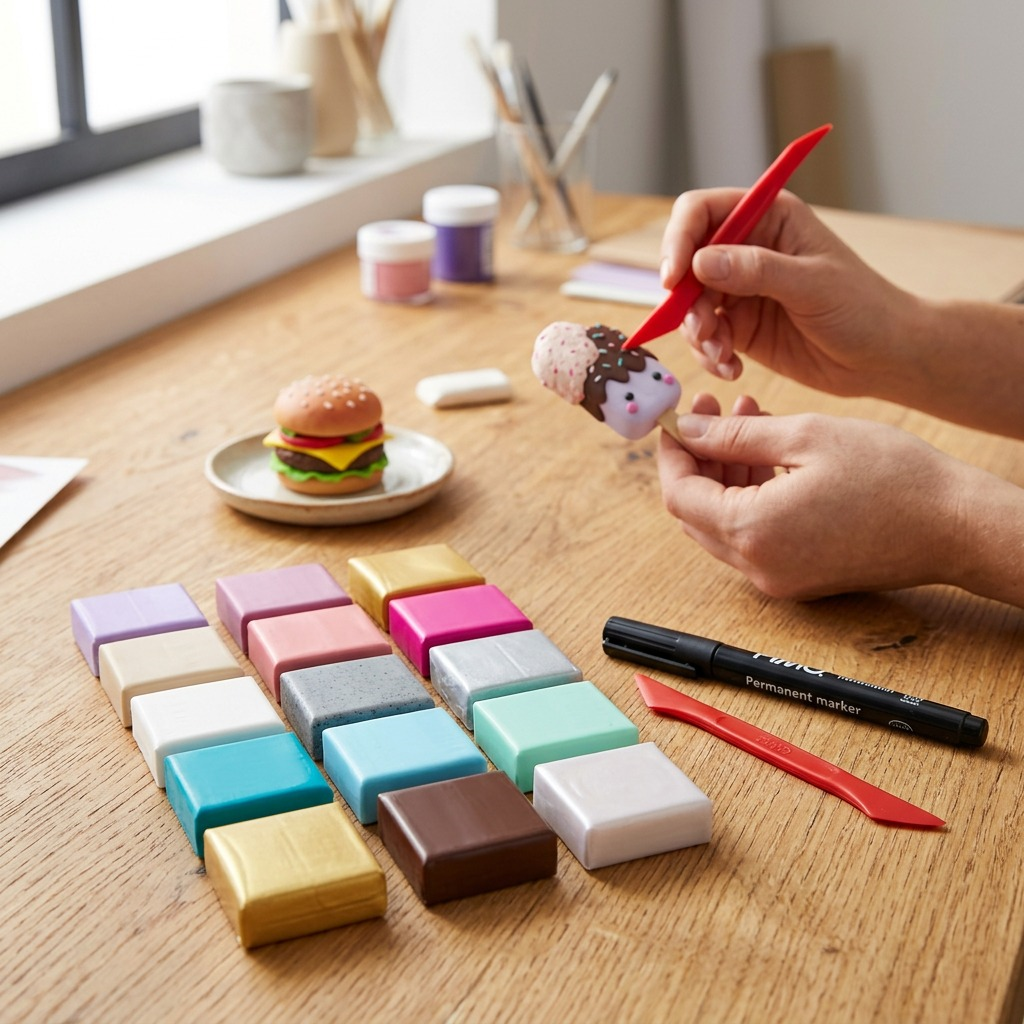 FIMO Soft Foodie Fun (Plaisirs gourmands) – Coffret 12 couleurs avec marqueur et outil de modelage, réf. 8023-C14-F — vue 4