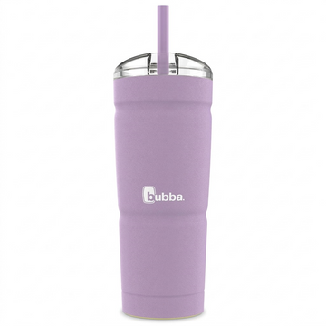 Bubba Envy S Stainless Steel Tumbler, 24oz Lavender Frost, Straw Lid, Hero Shot - Pure White Background