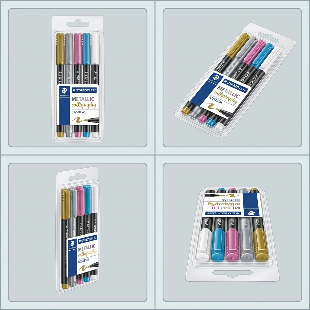 STAEDTLER – Lot de 5 marqueurs métal pour calligraphie, réf. 8325TB5A6 — vue 5