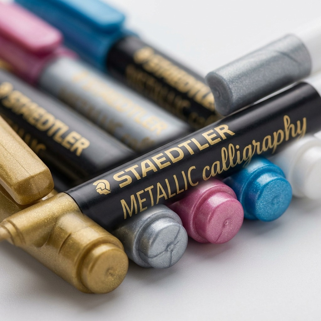 STAEDTLER – Lot de 5 marqueurs métal pour calligraphie, réf. 8325TB5A6 — vue 3
