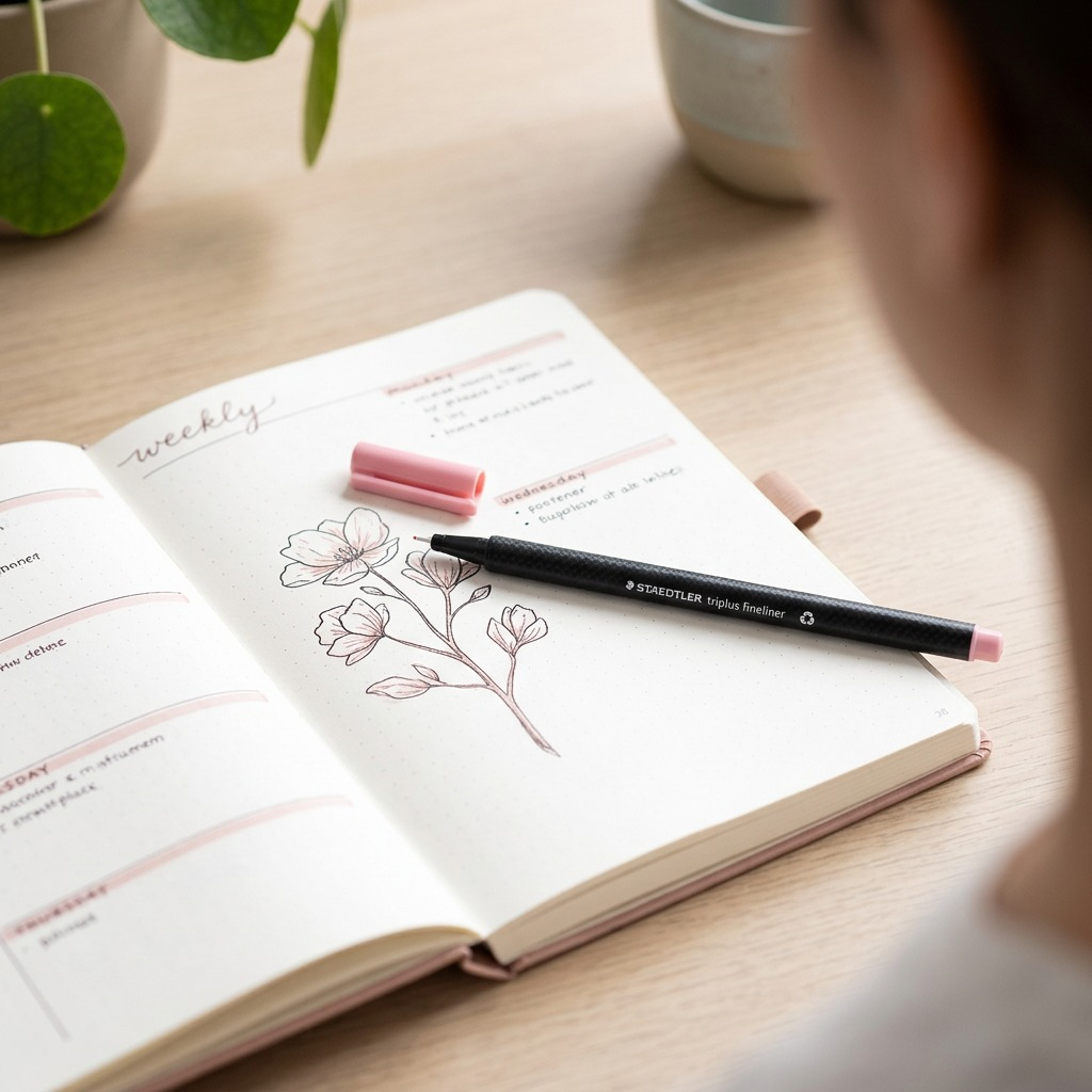 STAEDTLER triplus fineliner – Fineliner rose pâle 0, réf. 334-21-A7 — vue du produit 4