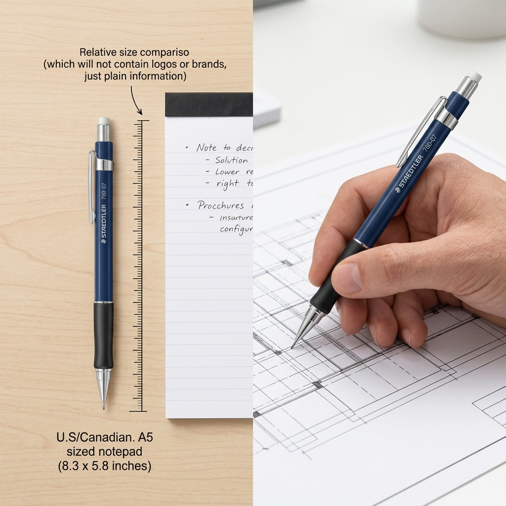A clean, centered, high-resolution hero image of the STAEDTLER Graphite 760-07 mechanical pencil.