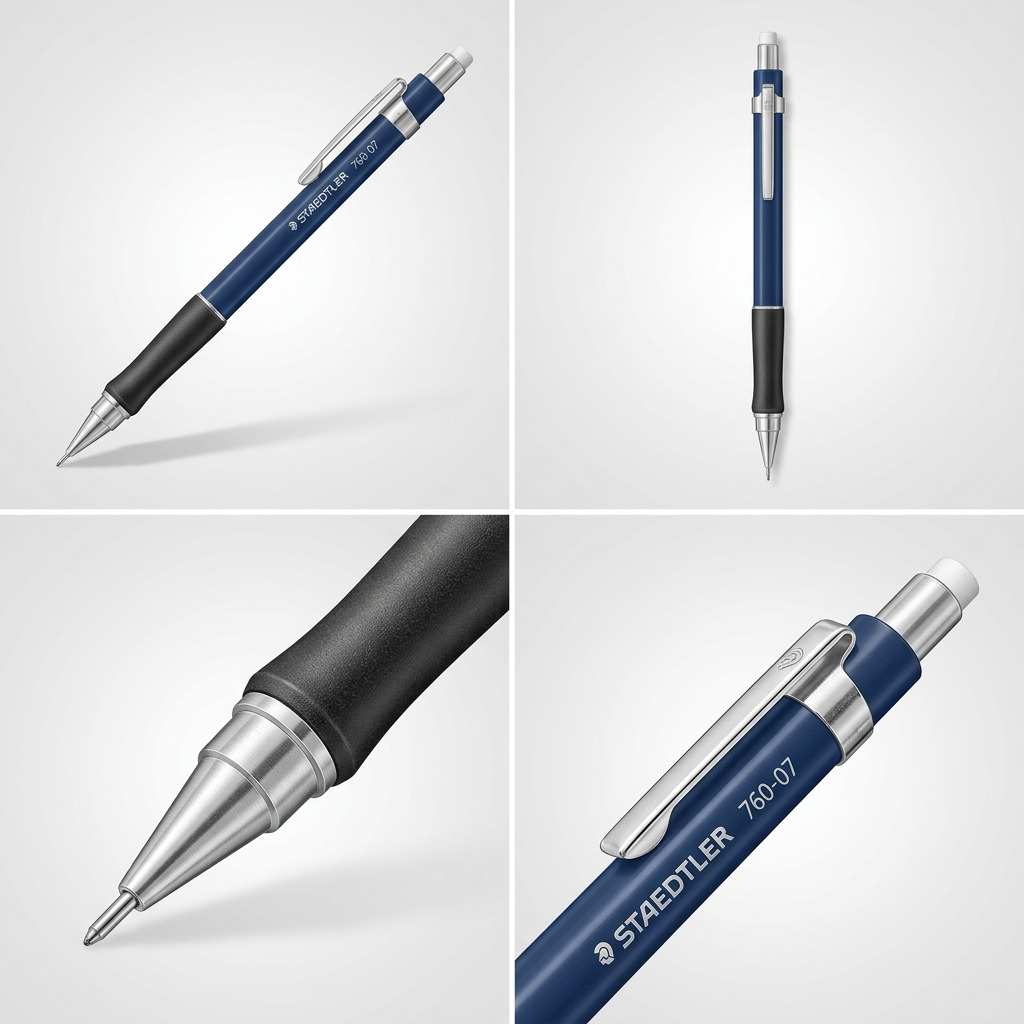 STAEDTLER – Porte-mine graphite 0,7 mm, réf. 760-07 — gros plan des détails