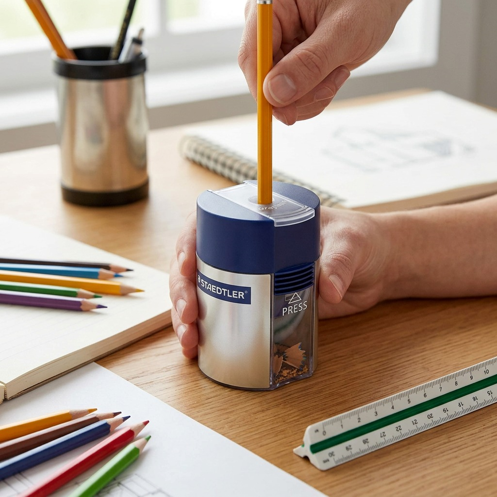 STAEDTLER Taille-crayon en zinc avec réservoir, réf. 511-001-A602 — vue 4