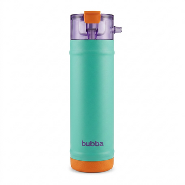A high-resolution, centered view of the Bubba 24oz Dual Sip Insulated Water Bottle in Field Trip colors, against a pure white background.