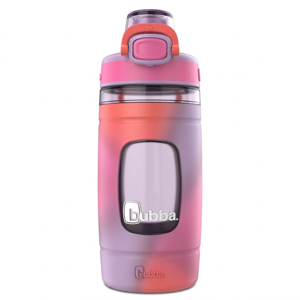 bubba Flo – Bouteille d’eau pour enfants 16 oz (473 ml), Lavender Frost/Azalea/Coral