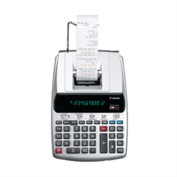 2198C002 Canon MP-11DX-2 Silver Two-Color Printing Calculator