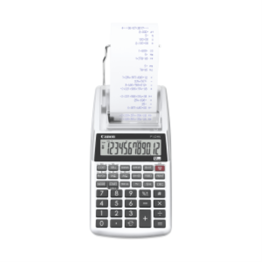 2203C002 Canon P1-DHV-3 Silver In-Hand Printing Calculator