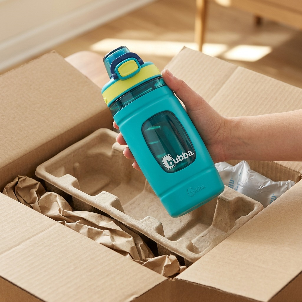 bubba Flo – Bouteille d’eau pour enfants 16 oz (473 ml), Scuba/Limelight/Dark Cobalt