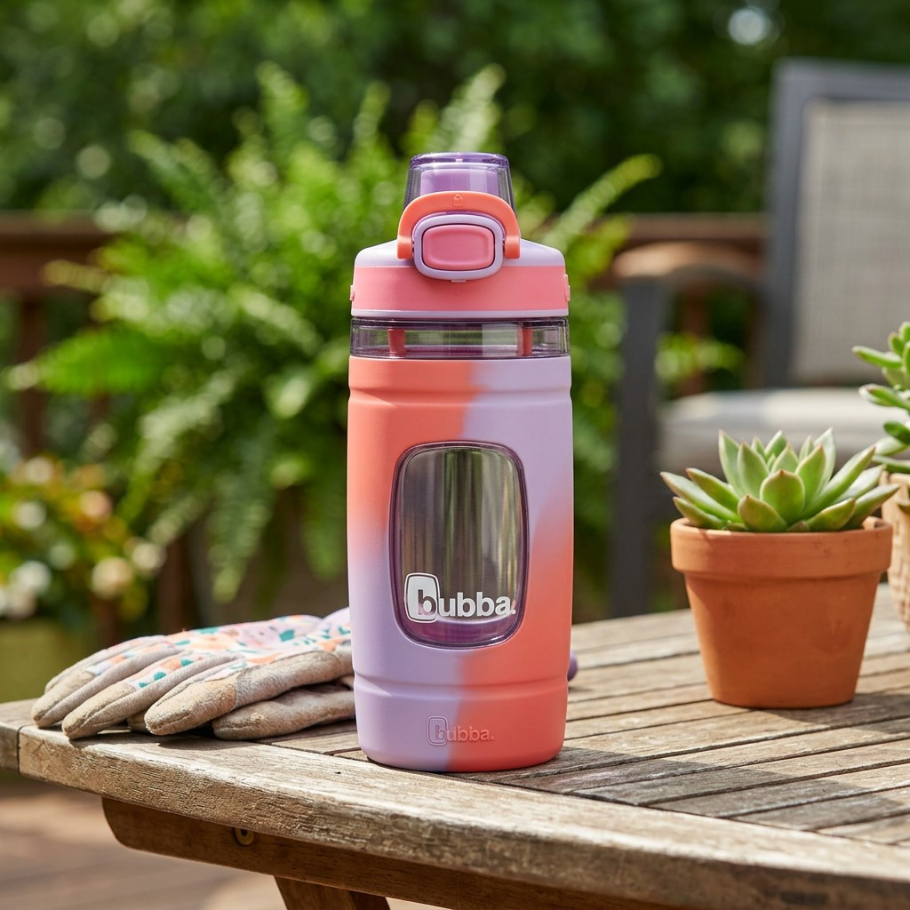 bubba Flo – Bouteille d’eau pour enfants 16 oz (473 ml), Lavender Frost/Azalea/Coral — présentation des caractéristiques, réf. 2209468