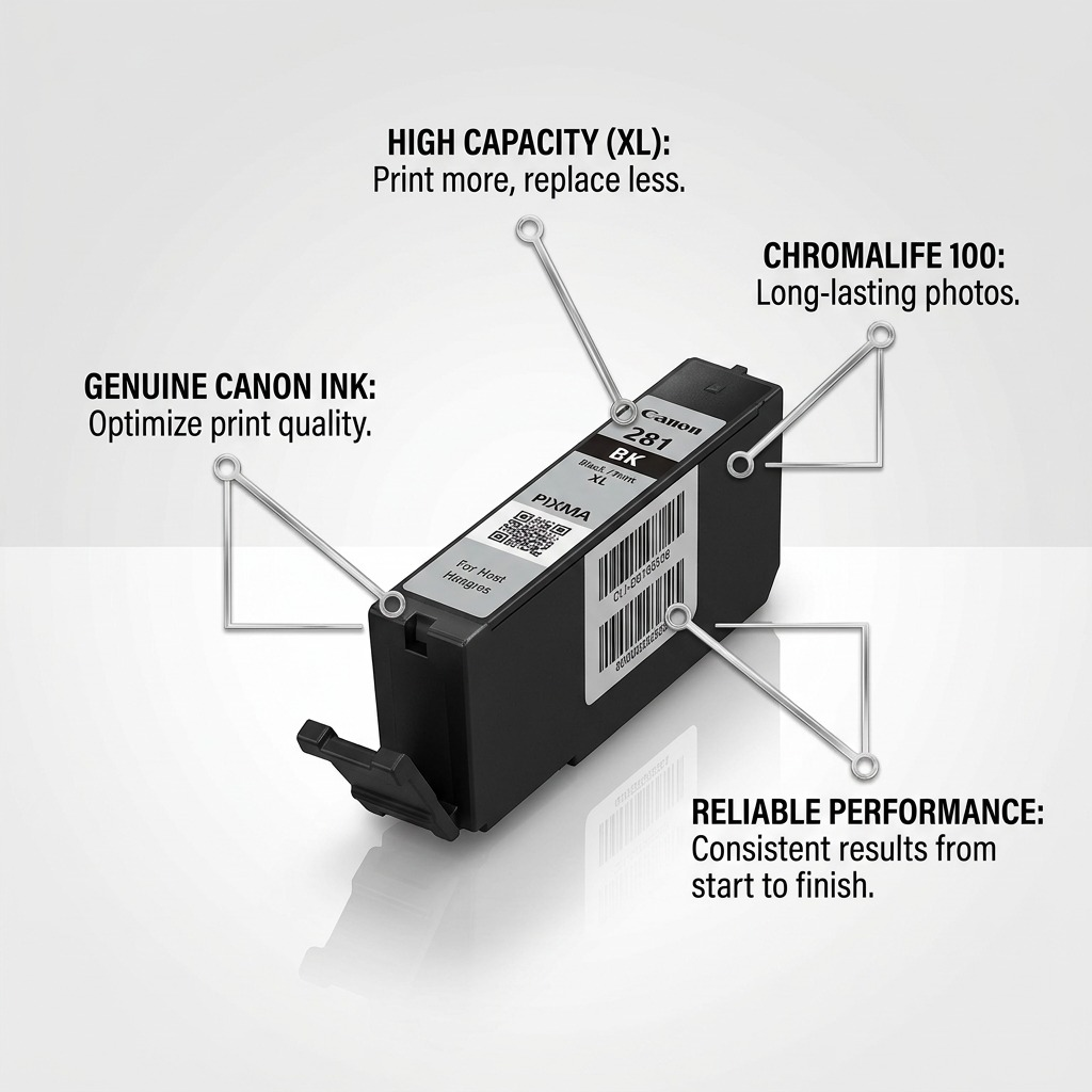 Canon CLI-281XL BK – Cartouche d’encre noire haute capacité – 2037C001