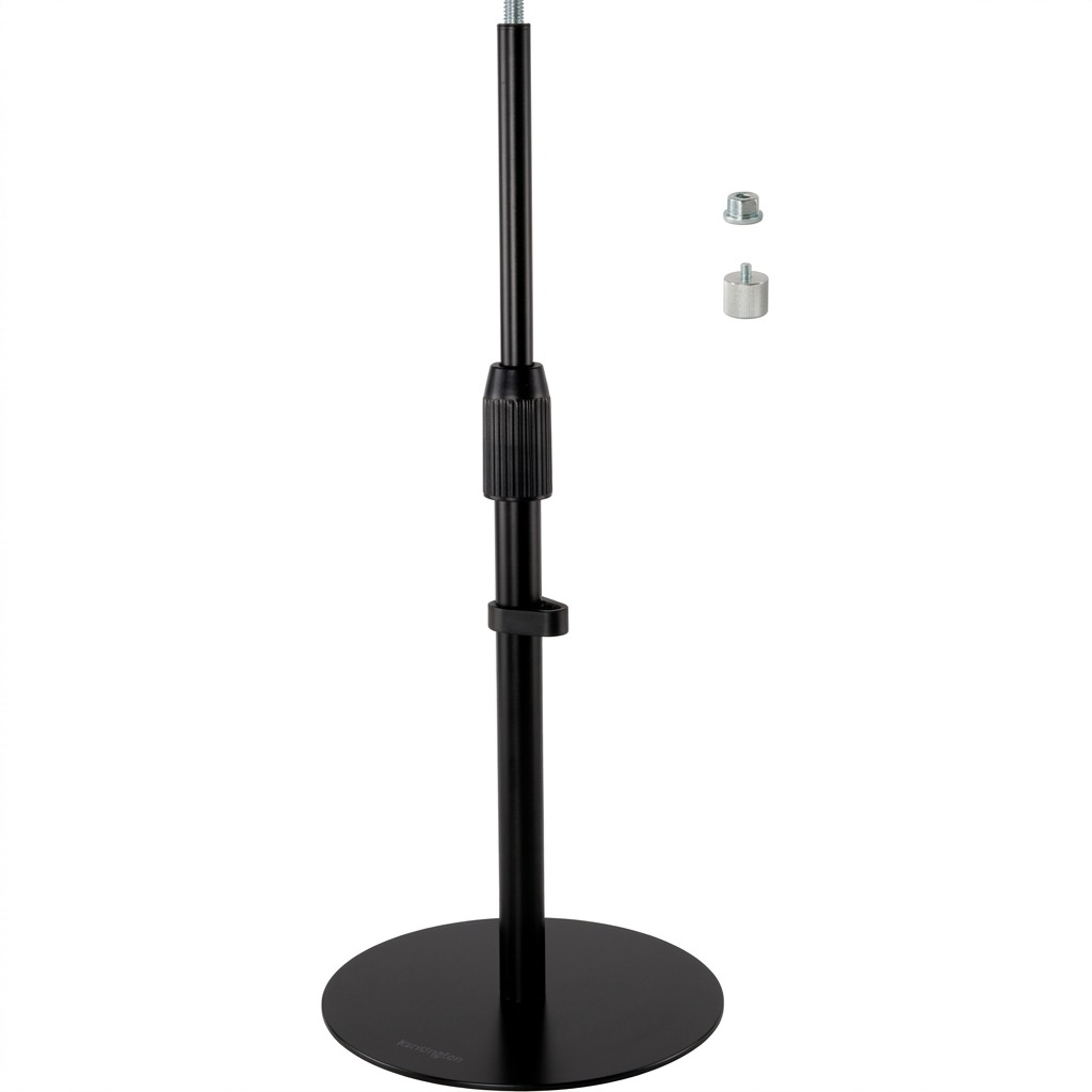 Pure high-resolution hero shot of the black Kensington DESKTOP STAND TELESCOPING, on a clean background.