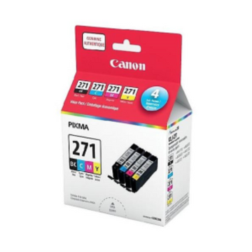 Canon CLI-271 – Ensemble de 4 cartouches d’encre noir, cyan, magenta et jaune – 0390C006