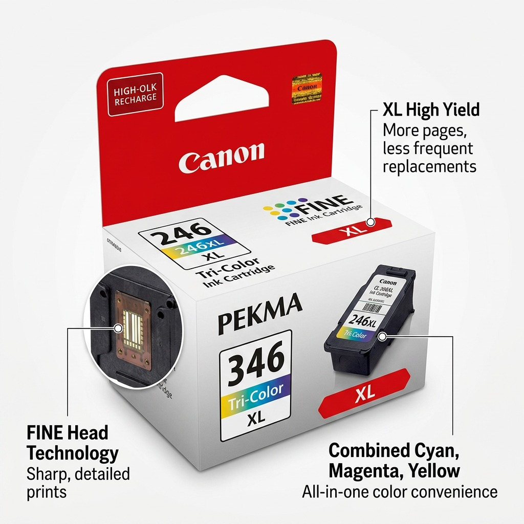 Canon CL-246XL – Cartouche d’encre couleur haute capacité – 8280B001