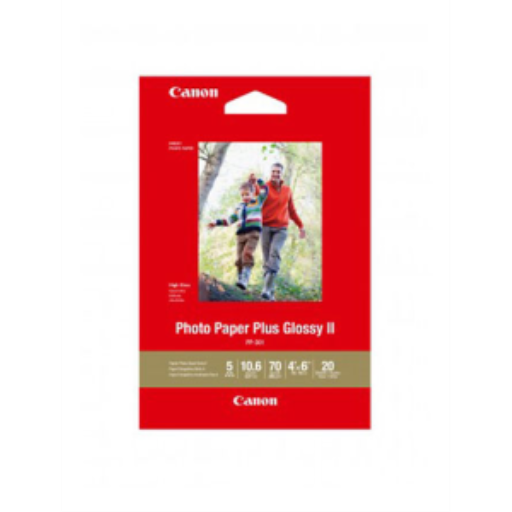Canon PP-301 – Papier photo Plus glacé 4 x 6 po, 20 feuilles – 1432C004