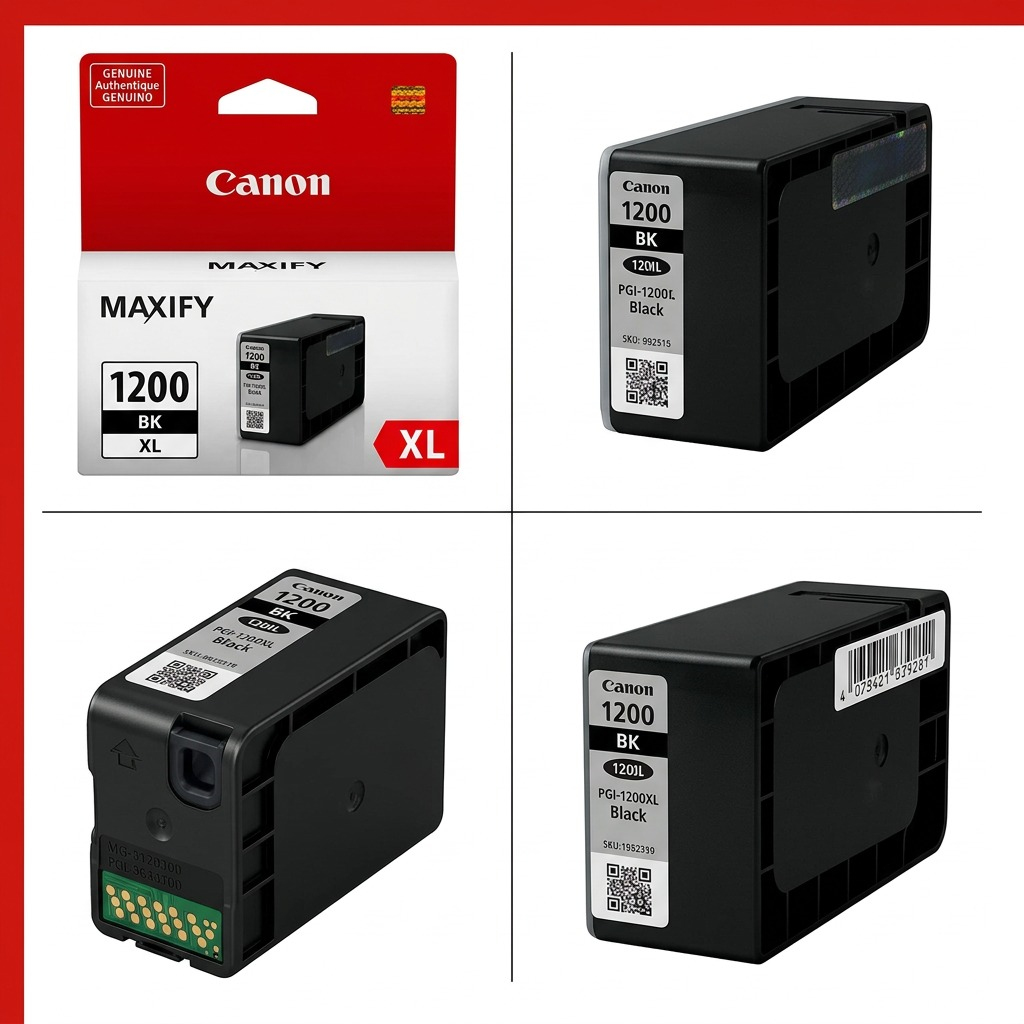 Canon PGI-1200XL BK – Cartouche d’encre noire pigmentée haute capacité – 9183B001