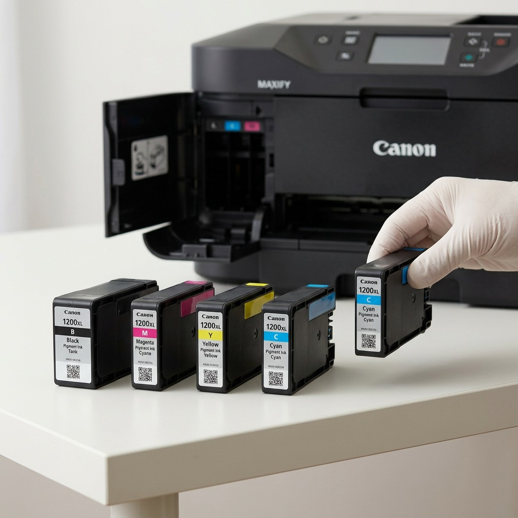 Canon PGI-1200XL C – Cartouche d’encre cyan pigmentée haute capacité – 9196B001