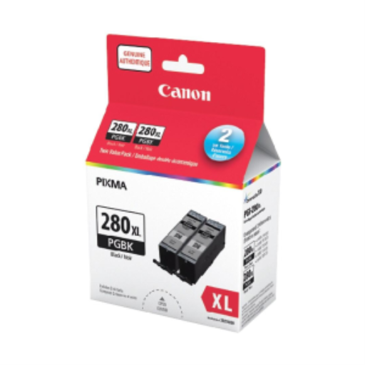 Canon PGI-280XL – Paquet double de cartouches d’encre noire pigmentée – 2021C009