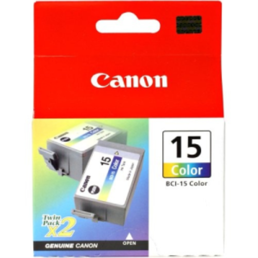 Canon BCI-15 – Paquet double de cartouches d’encre couleur – 8191A003