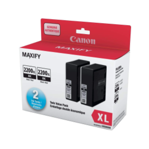 Canon PGI-2200XL BK – Paquet double de cartouches d’encre noire haute capacité – 9255B009