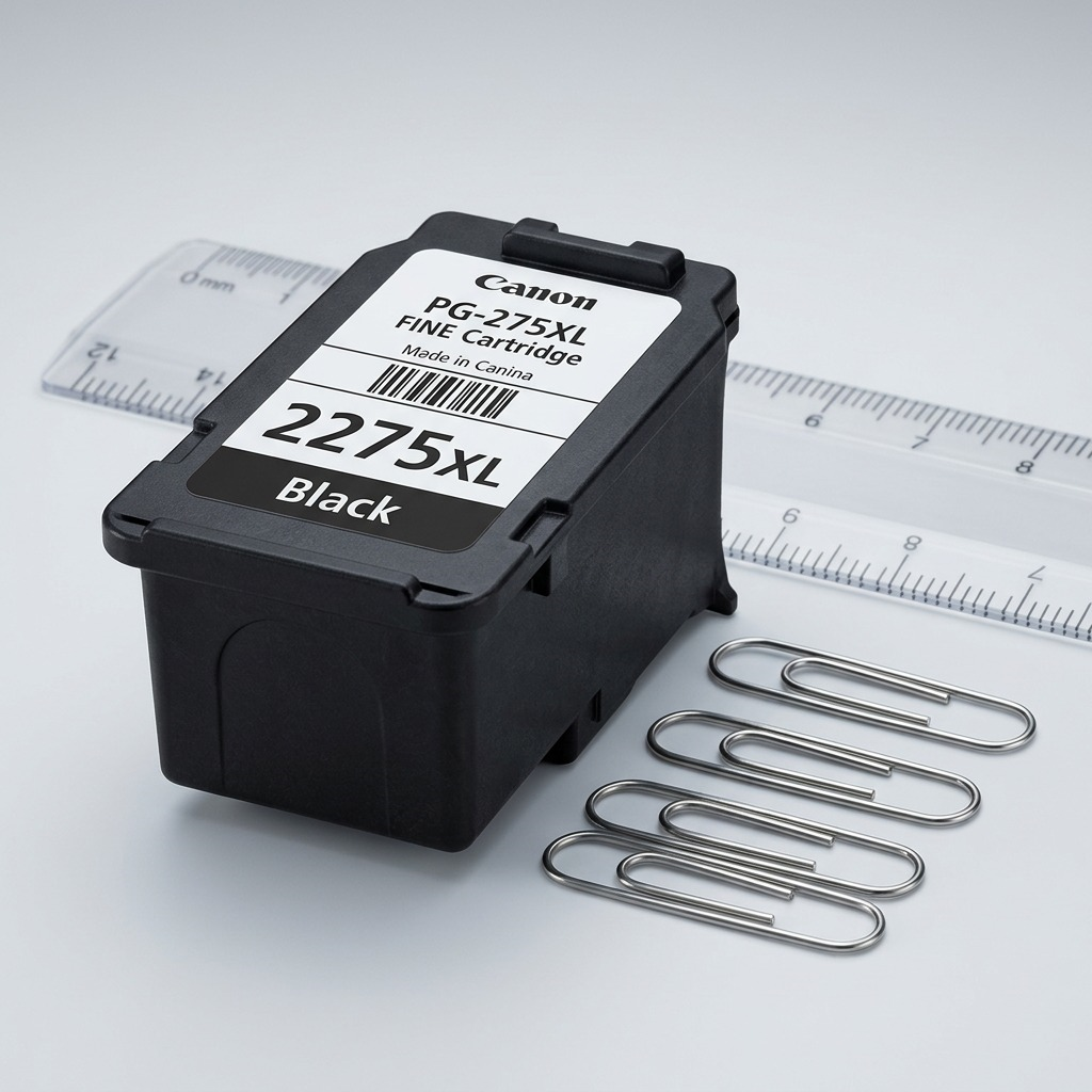 A high-resolution hero shot of the Canon CL-275XL Color Ink Cartridge, showing key labels and color dots, centered on a pure white background.