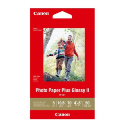 Canon PP-301 – Papier photo Plus Glossy 4 x 6 po – 50 feuilles – 1432C005