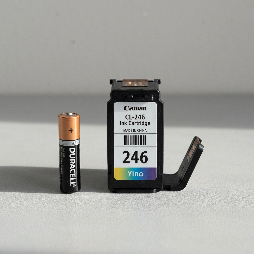 A pure, high-resolution hero shot of the Canon CL-246 ink cartridge on a white background.