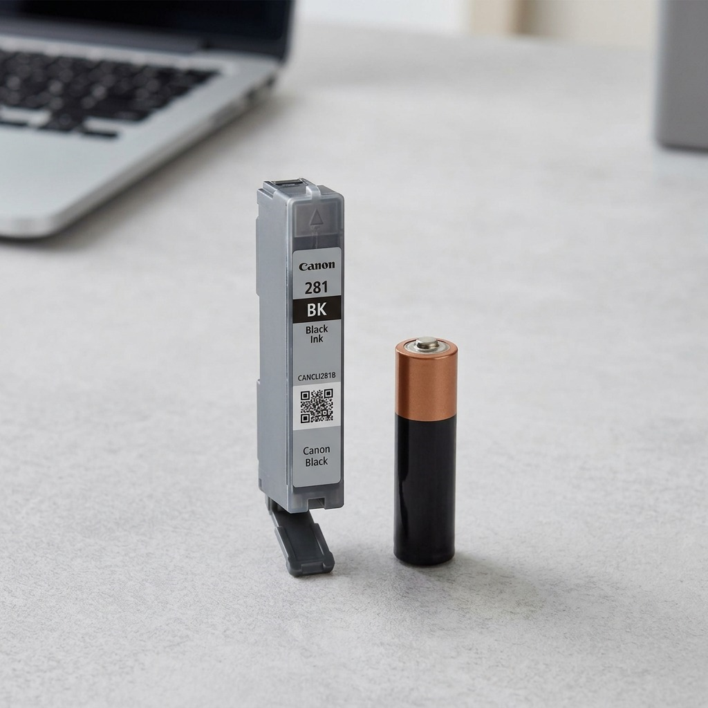 High-resolution Canon CLI-281 Black ink cartridge hero shot on a white background.