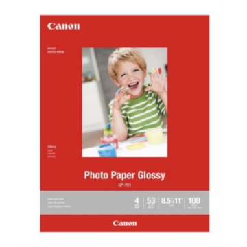 Canon GP-701 – Papier photo glacé 8,5 x 11 po – 100 feuilles – 1433C004