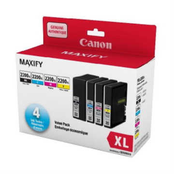 Canon PGI-2200XL – Ensemble de cartouches d’encre noire, cyan, magenta et jaune – 9255B010
