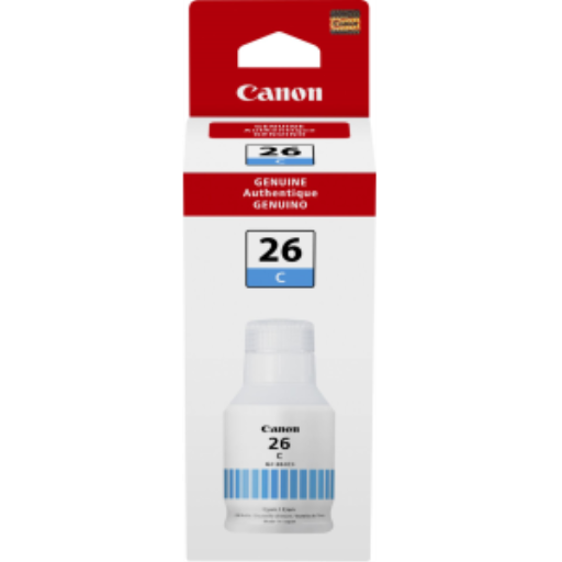 Canon GI-26 – Bouteille d’encre cyan – 4421C001