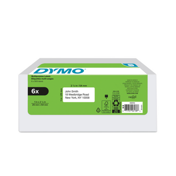 Labels 1" X 2-1/8" 500/roll X 6