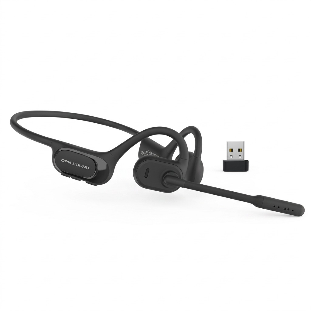 OPN Sound Chat Pro – Casque Bluetooth avec micro ENC — casque et adaptateur USB, réf. OS5050BL