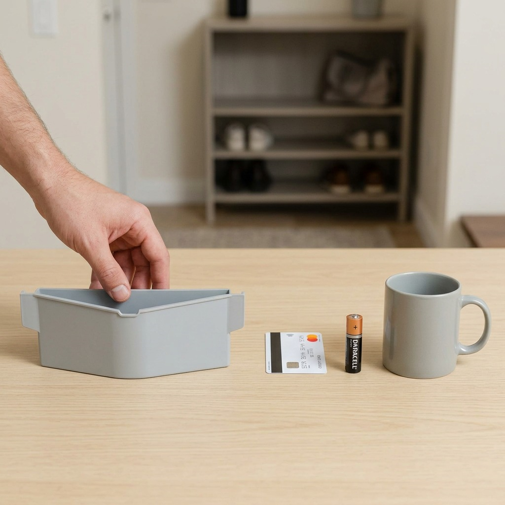 A pure high-resolution hero shot of the light grey Rakabot Extra Replacement Container against white.