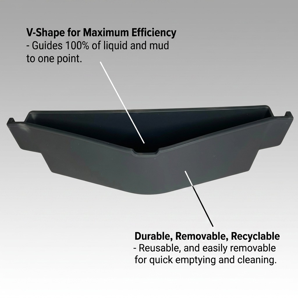 Product visual matrix image 6: feature callout of the anthracite tray's shape and material.