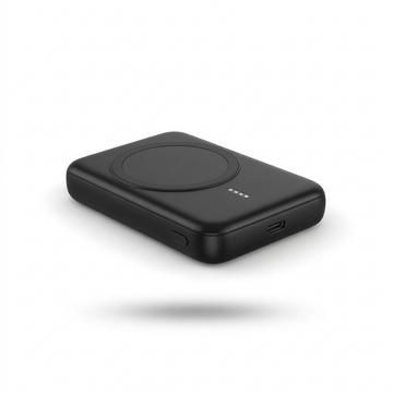 Verbatim Charge 'n' Go 10,000mAh Magnetic Power Bank on white background.