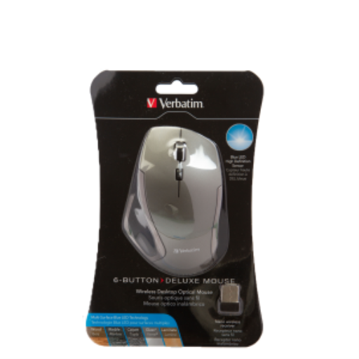 Verbatim 6-Button Blue LED Mouse (Graphite)