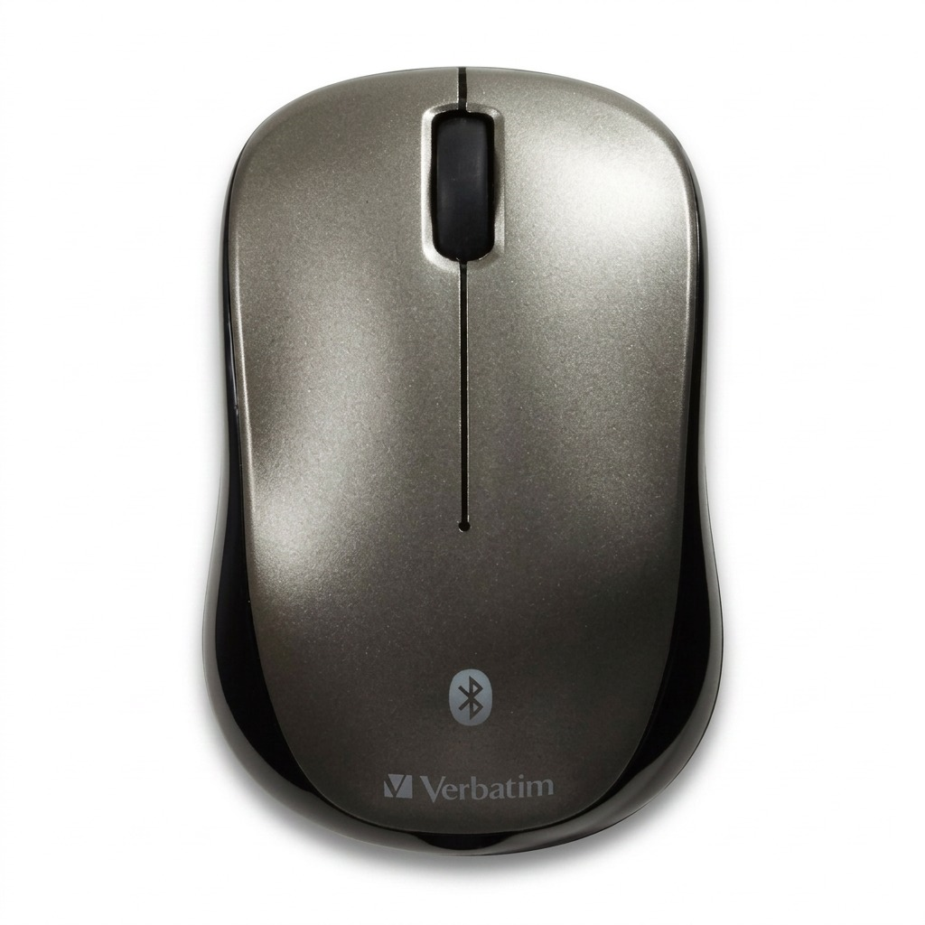 Verbatim Bluetooth Wireless LED Mouse in Graphite, high-resolution hero shot on a white background.