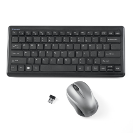 Ensemble clavier compact et souris sans fil silencieux – Verbatim