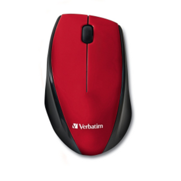 Souris sans fil avec DEL bleue – rouge – Verbatim