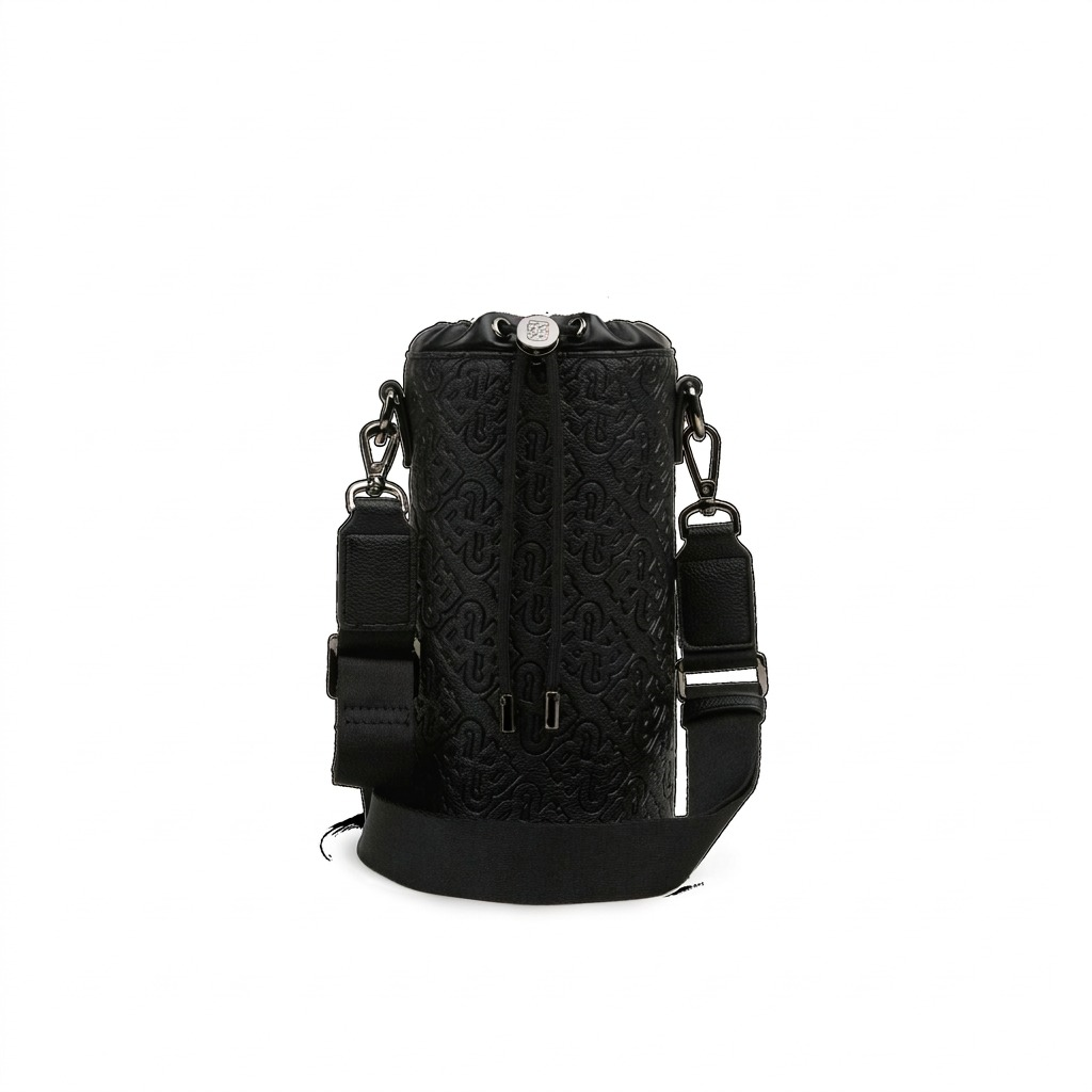 A high-resolution hero shot of the black Bugatti Rick Ross Champagne Bag (CBY1008RR-BLACK).