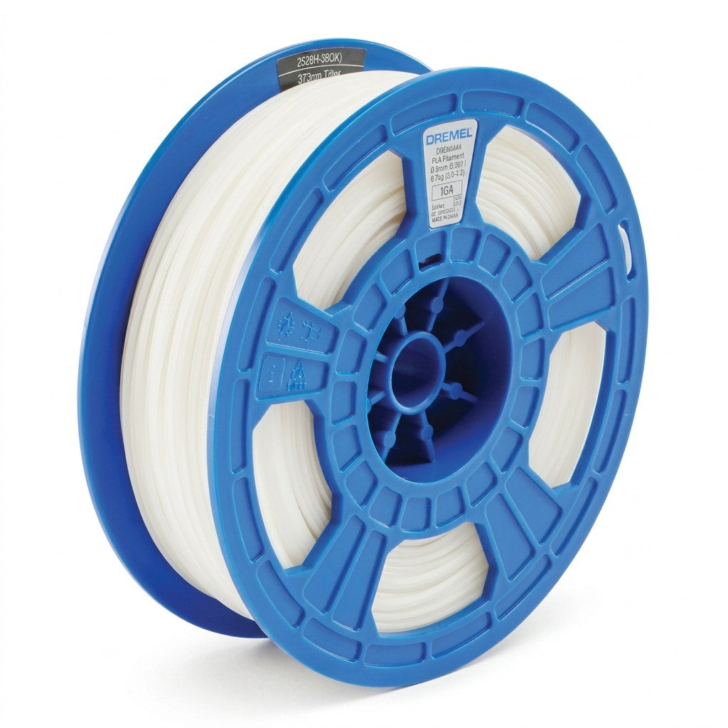 Dremel – Filament PLA translucide, 1,75 mm, 0,75 kg — vue principale, réf. PLA-TRA-01