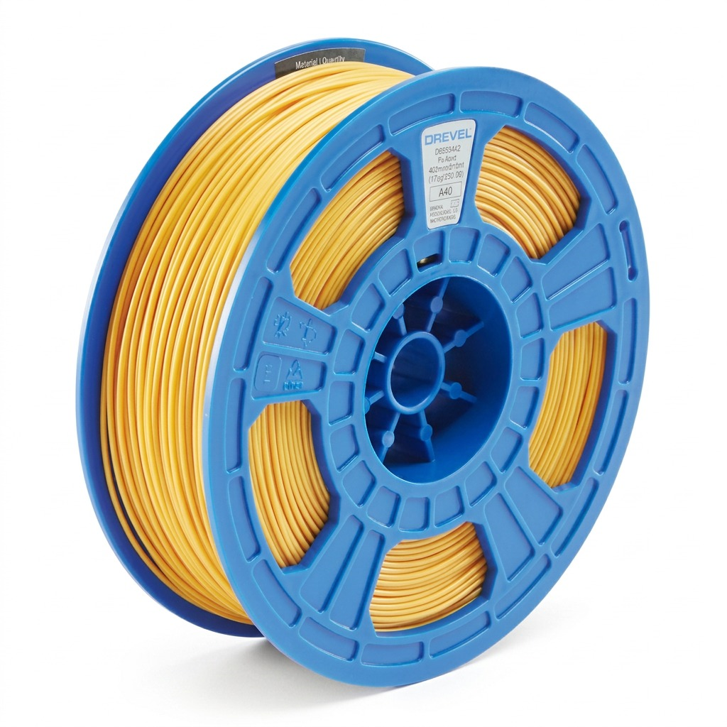 Dremel – Filament PLA doré, 1,75 mm, 0,75 kg — vue principale, réf. PLA-GOL-01